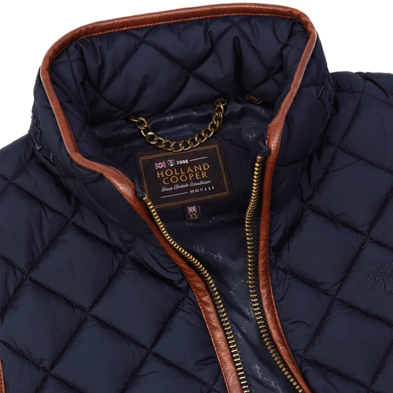 Holland Cooper Country Quilted Gilet - Ink Navy-7